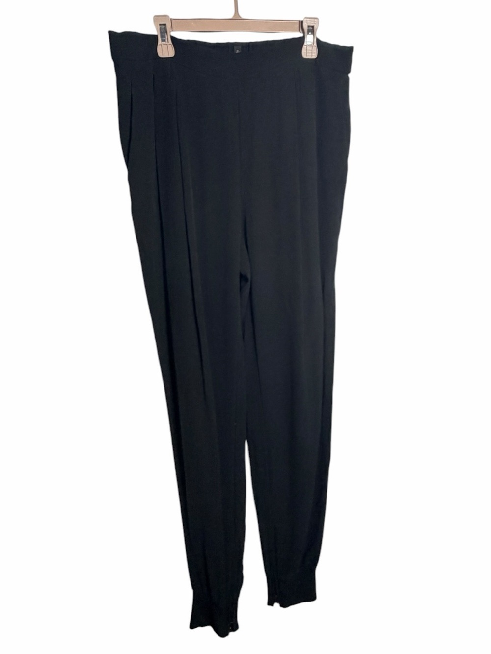 Eileen Fisher Black Silk Pants